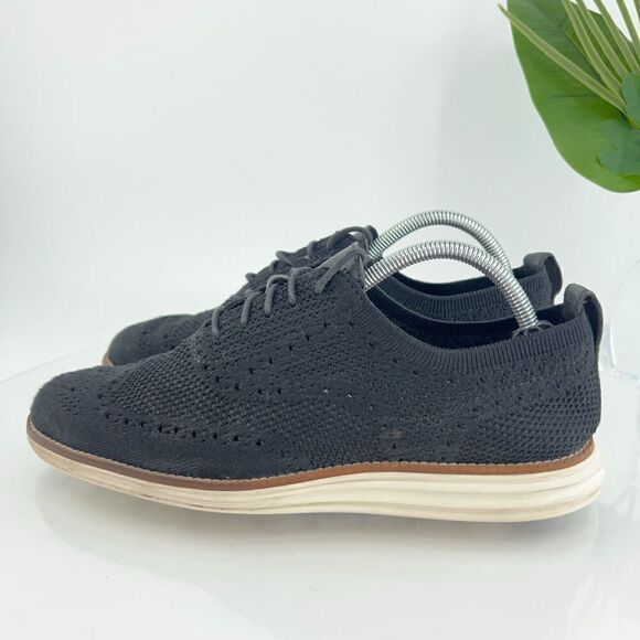 Cole Haan Mens OriginalGrand Knit Oxford Sneaker Size 8 M Black Stitchlite Shoe - Picture 6 of 13